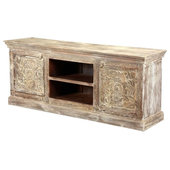 Callahan Solid Wood 36 Inch TV Stand Small Media Table .