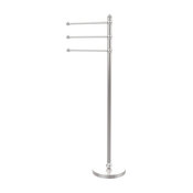 49" Towel Stand With 3-12"Arms, Polished Chrome