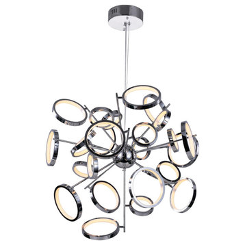 Colette LED Chandelier with Chrome Finish