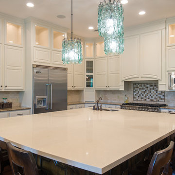 Colorful remodel, transitional style