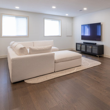 Playful, Modern Basement Designed for Family Living