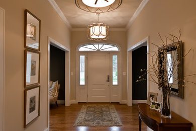 Design ideas for a transitional entryway in St Louis.