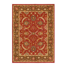 Red And Brown Area Rugs | Houzz - Surya - Surya Willow Lodge Wll-1010 Bright Red, Dark Brown, Khaki Area