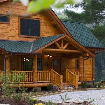 Lakeside Log and Timber Home