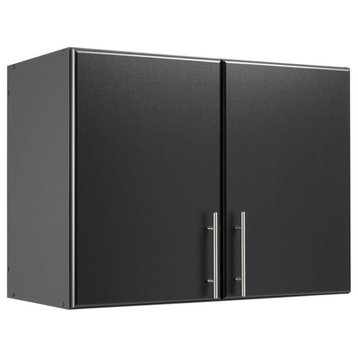 Prepac Elite 32" Stackable Wall Cabinet in Black