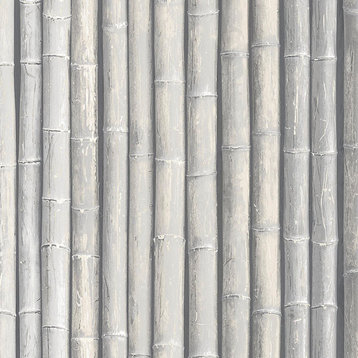 Bamboo Wallpaper in Natural Grays, Bolt