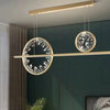 Broken Glass Design Crystal Rectangle Rings Hanging LED Art Chandelier, B-Style