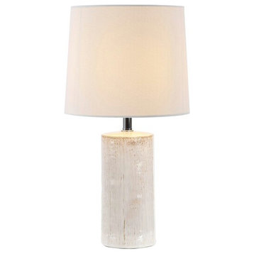 Jonie Ceramic Table Lamp Ivory Safavieh