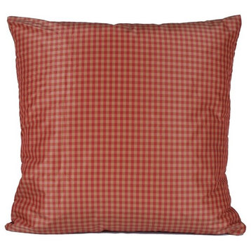 Check Sophisticate Petite 90/10 Duck Insert Pillow With Cover, 18x18