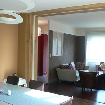 Salle à manger et salon maison années 30 "Supplément d'âme"