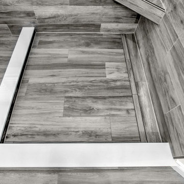Master Ensuite Bathroom Renovation.  Aurora, Ontario.
