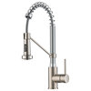 Bolden Commercial Style 2-Function Pull-Down 1-Handle 1-Hole Kitchen Faucet, Spot-Free Stainless Steel/ Chrome