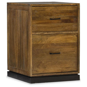 Solid Mango Wood Two Drawer Mobile File Cabinet Solid Mango Wood Two Drawer Mobile File Cabinet