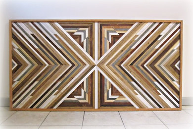 Custom Large Reclaimed Wood Wall Art