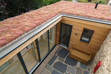 Design ideas for a contemporary house exterior in Other.