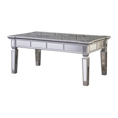 50 Most Por Mirrored Coffee Tables For 2018 Houzz Gdfstudio Sola Mirror Finished Faux Wood Coffee Table Tables
