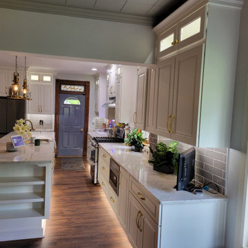 Transitional Kitchen Remodel Done With New Cabinets