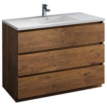 Fresca Lazzaro 48" Rosewood Cabinet With Integrated Sink