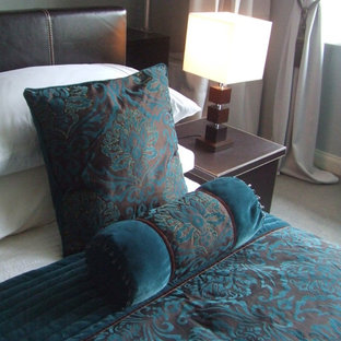 Inspiration for a modern home cinema in London.