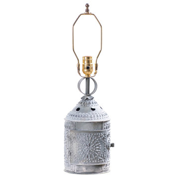 Paul Revere Lamp Base in Weathered Zinc