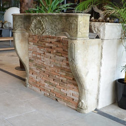 Firebox Stone inserts Herringbone & More (Mediterranean Style) - Indoor Fireplaces