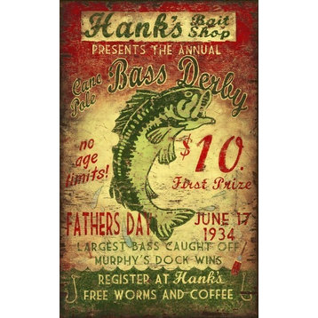Red Horse Hank's Bait Sign, 14x24
