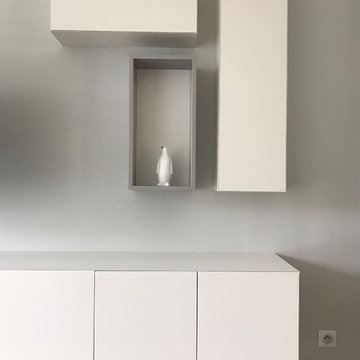 Meuble sur mesure blanc contemporain