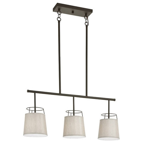 Kichler Lighting 52263OZ Marika - 3 Light Linear Chandelier - With Transitional