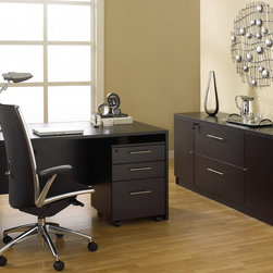 100 Series 3 PC Office Set | Espresso - Home Office Furniture