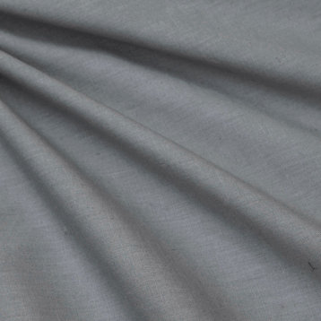 Light Gray Cotton Linen Fabric By The Yard, 14 Yards For Curtain, Dress