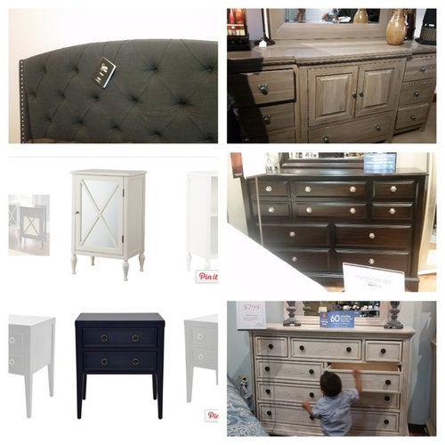 Dark Dresser With Charcoal Upholstered Bed, What Color Dresser Goes With Gray Bed