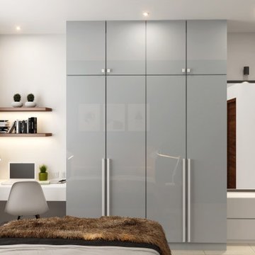 Mrs. Pinky Banerjee | Contemporary Wardrobe Designs | 2BHK | Bonito Designs | Be