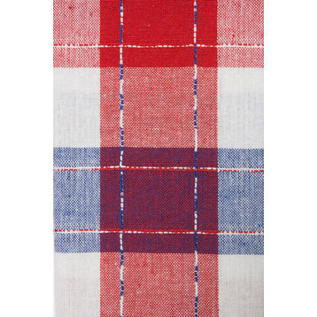 Americana Plaid Cotton Tablecloth, 60"x84"