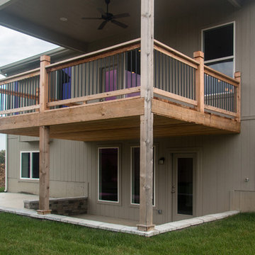 Covered Deck and Sunken Patio