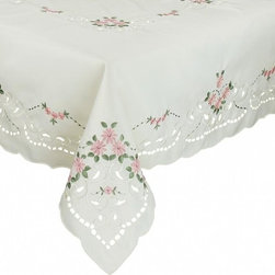 Xia Home Fashions - Daisy Collection Tablecloth - Tablecloths