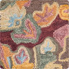 Floral Tapestry Wool Hand Tufted Rug, 7' Round