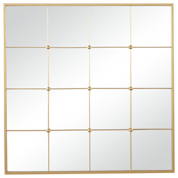 Glam Gold Metal Wall Mirror 562630