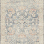 Loloi II - Loloi II Printed Hathaway Denim/Multi Area Rug, 2'x5' - Capturing the aged patina of a well-loved, well-worn antique rug, our printed Hathaway is an artful and attractive value. Crafted in China of 100% polyester, Hathaway's subtle palette of faded denim, ivory and powdery pale blush have an ethereal quality that belies its tough nature.