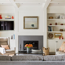 Clubhouse fireplace design