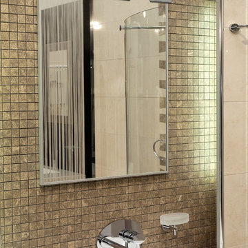 Three Light Brushed Nickel Bathroom Sconce