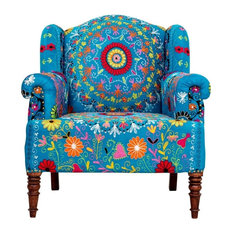 Crazy Daisy Embroidered Armchair