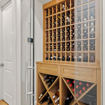 custom wine rack - A stunning Mercer Island home bar upgrade