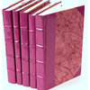 Patent Leather Books, Purple, Set of 5