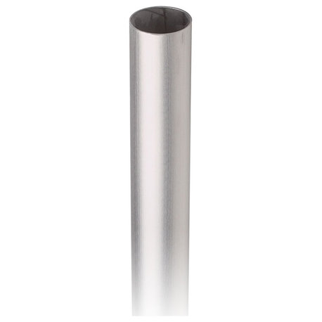 1-1/2" OD x 0.05" Tubing, 304 Grade Satin (Brushed) Stainless Steel