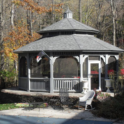 Heavy Wood Dodecagon Gazebo - Gazebos