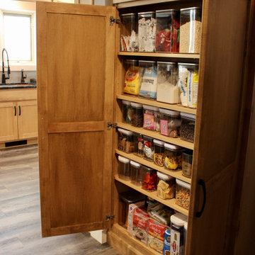 Quad Cities Kitchen Remodel with Great Storage and Maple Cabinets