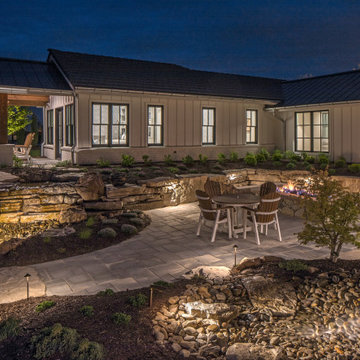Backyard Patio Lighting | Lake House Outdoor Lighting Design