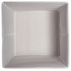 Nonwoven Polyester Cube Pineapple White/Gold Square 11"x11"x11", Set Of 2