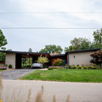 Mid-Century Modern Front Yard - East Lansing, MI