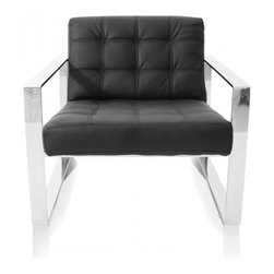 Savina Lounge Chair Black - Furniture